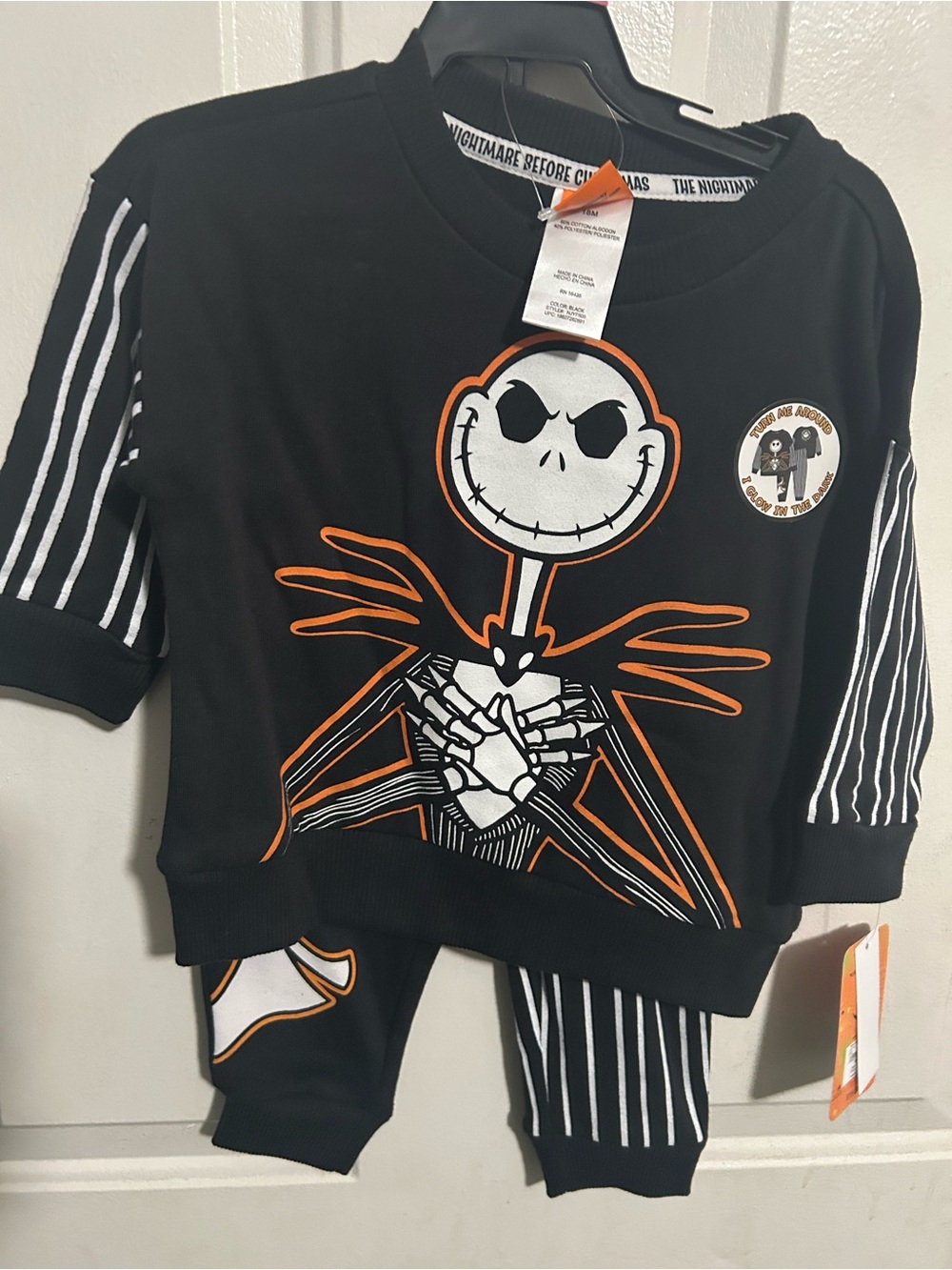 New jack skellington nightmare before Christmas 18 months sweatshirt pants